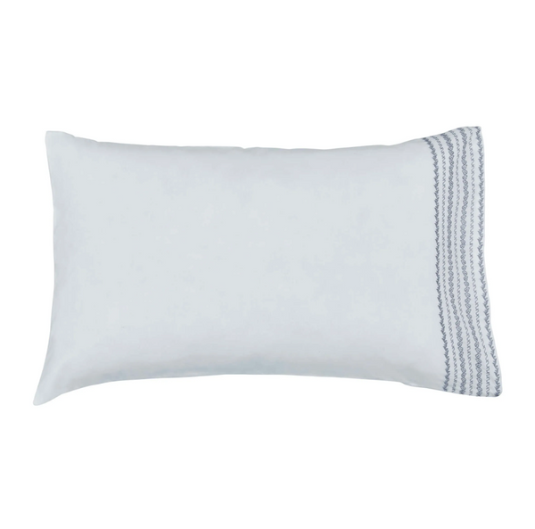 Neska Pillowcase Pair - Oxford Grey