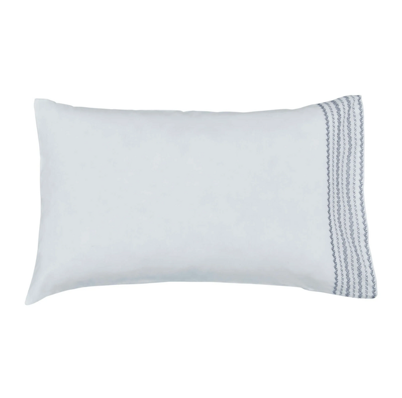 Neska Pillowcase Pair - Oxford Grey