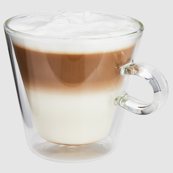 Duo 2 Piece Flare Latte Glass Set, 325ml