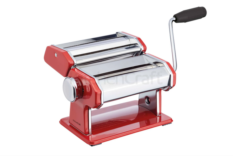 Stainless Steel Red Pasta Machine