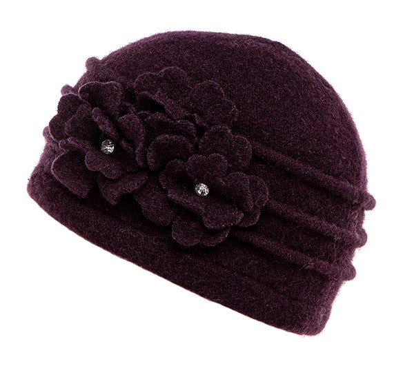 Wool Hat - Plum