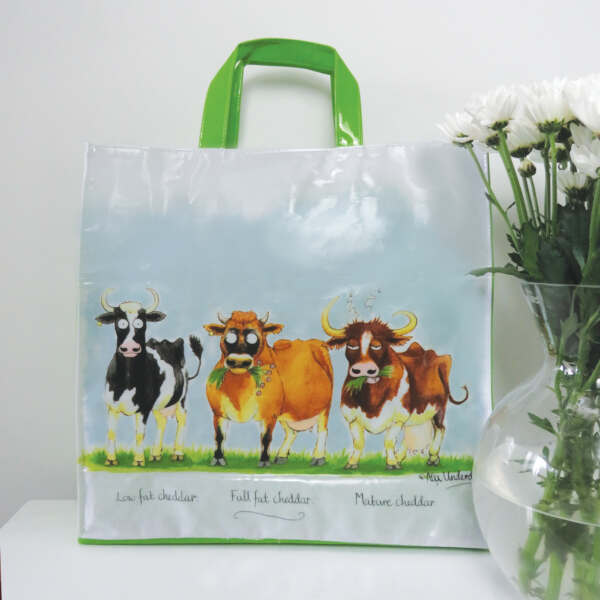 Cheddar Cows Pvc Mini Gusset Bag