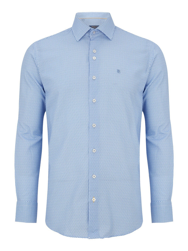 Colm Long Sleeve Shirt - Sky Blue