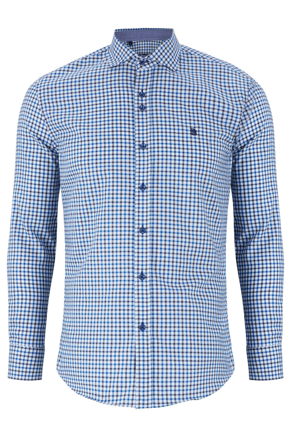 Conor Check Shirt - Teal