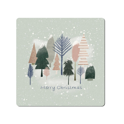 Christmas Trees Square Placemats Set of 6