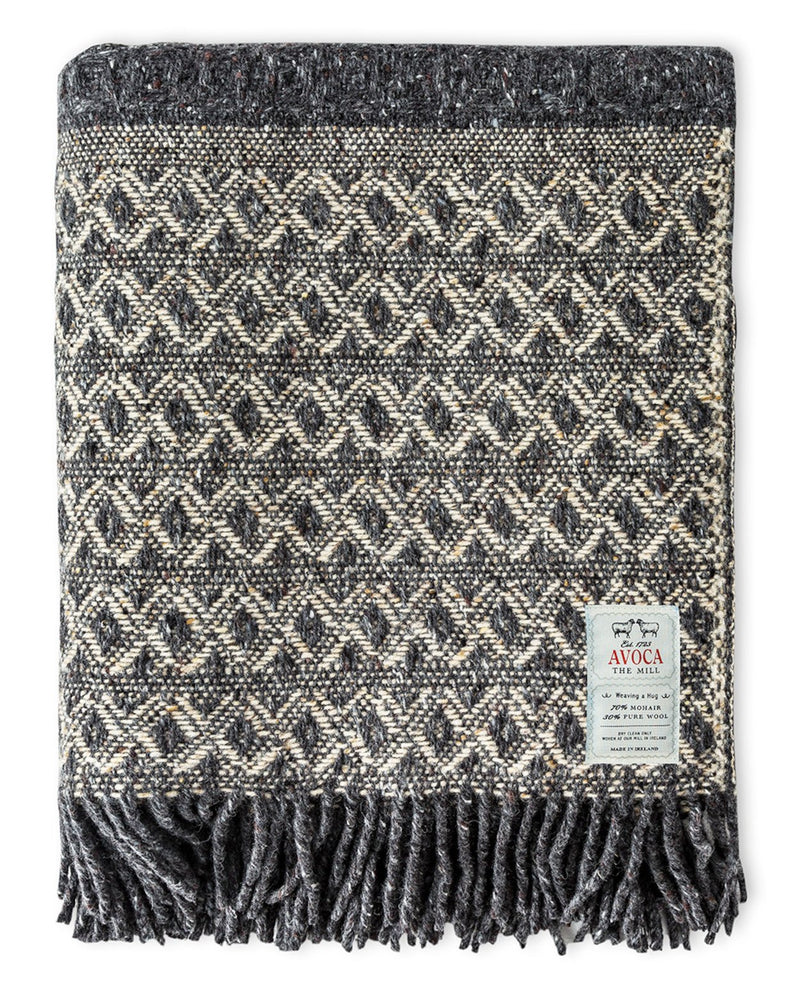 Heavy Donegal Throw - Grey Grange