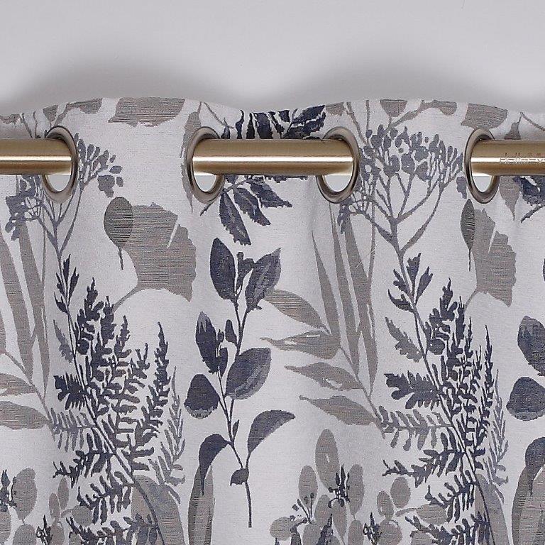 Duchess Readymade Eyelet Curtains - Navy