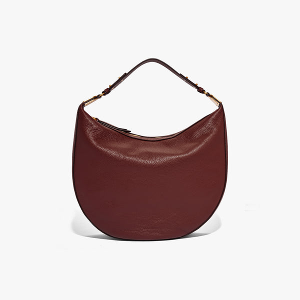Anais Grainy Leather Handbag - Marsala
