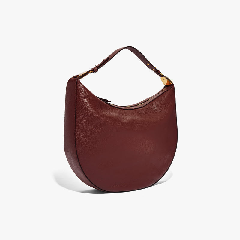 Anais Grainy Leather Handbag - Marsala