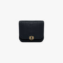 Cachet Grainy Leather Handbag - Black