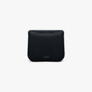 Cachet Grainy Leather Handbag - Black