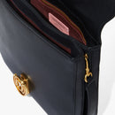 Cachet Grainy Leather Handbag - Black