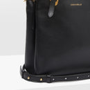 Grained Leather Bag - Black