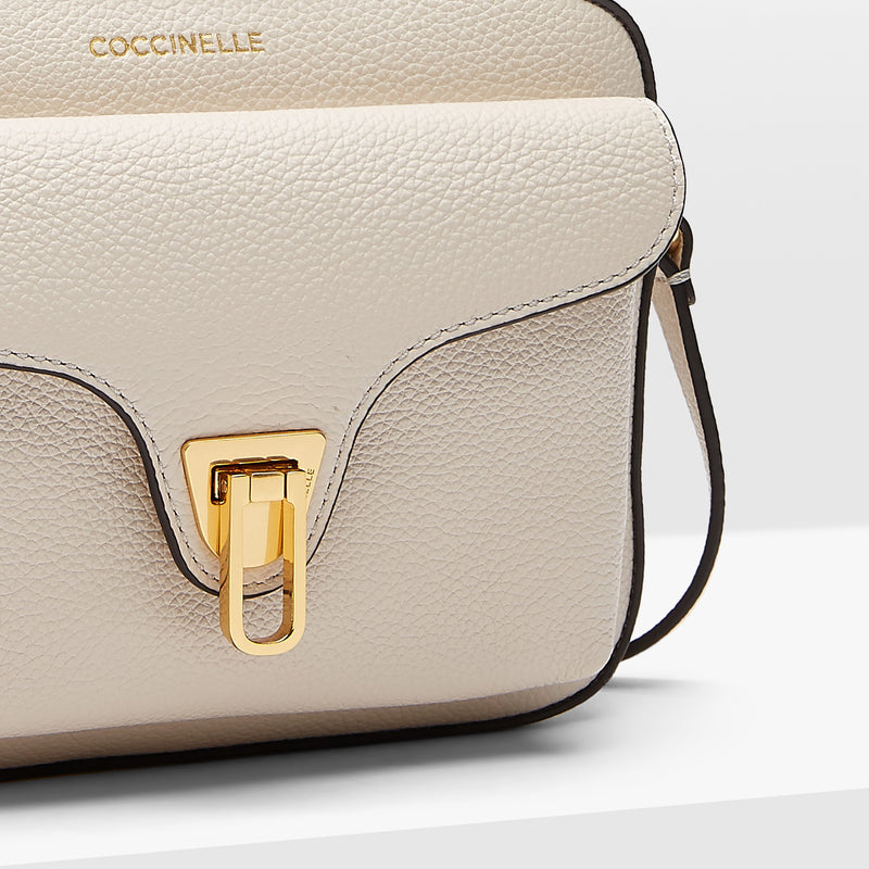 Bottalatino Leather Camera Bag - Lambskin White