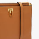 Bottalatino Leather Crossbody Bag - Caramel