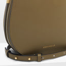 Double Grainy Leather Hobo Bag - Green/white