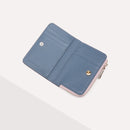 Metallic Tricolor Purse - Pink/marsala/green