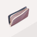 Metallic Tricolor Purse - Pink/marsala/green