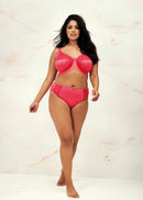 Cate Under-Wired Banded Bra - Guava