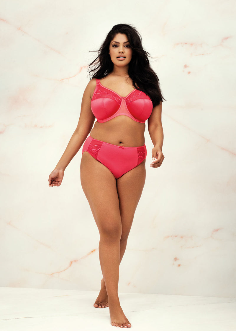 Cate Under-Wired Banded Bra - Guava