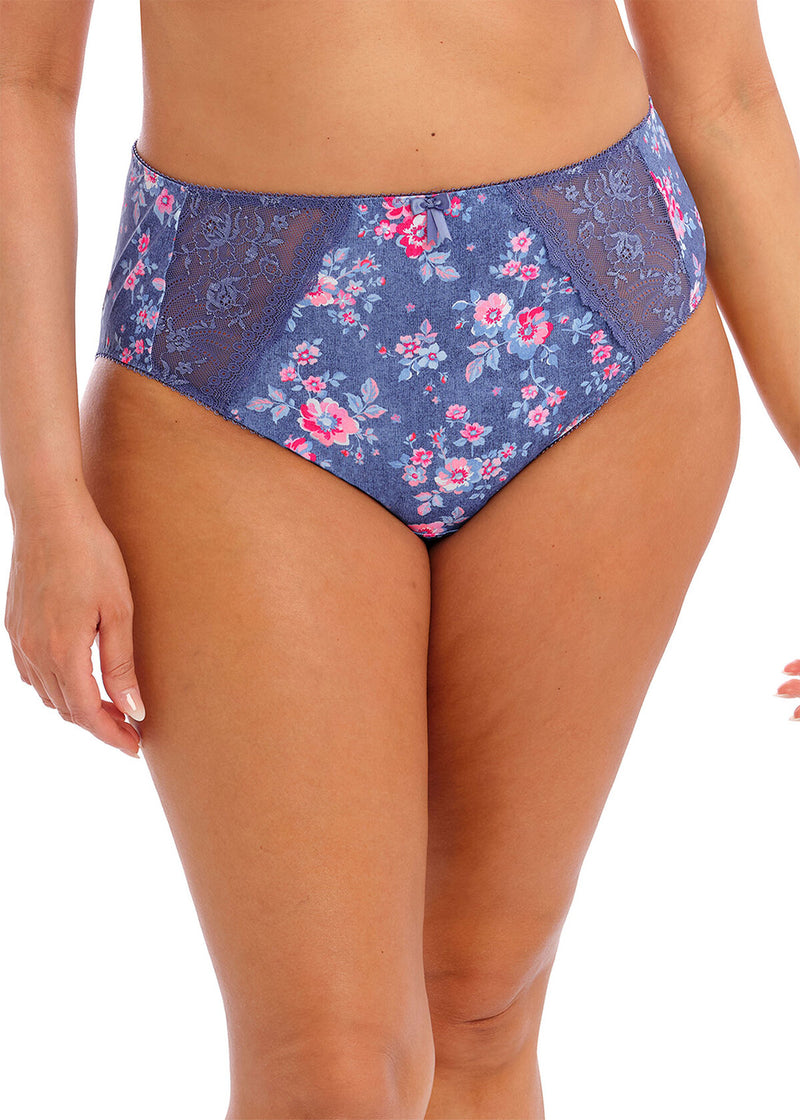 Morgan Full Brief - Denim Floral