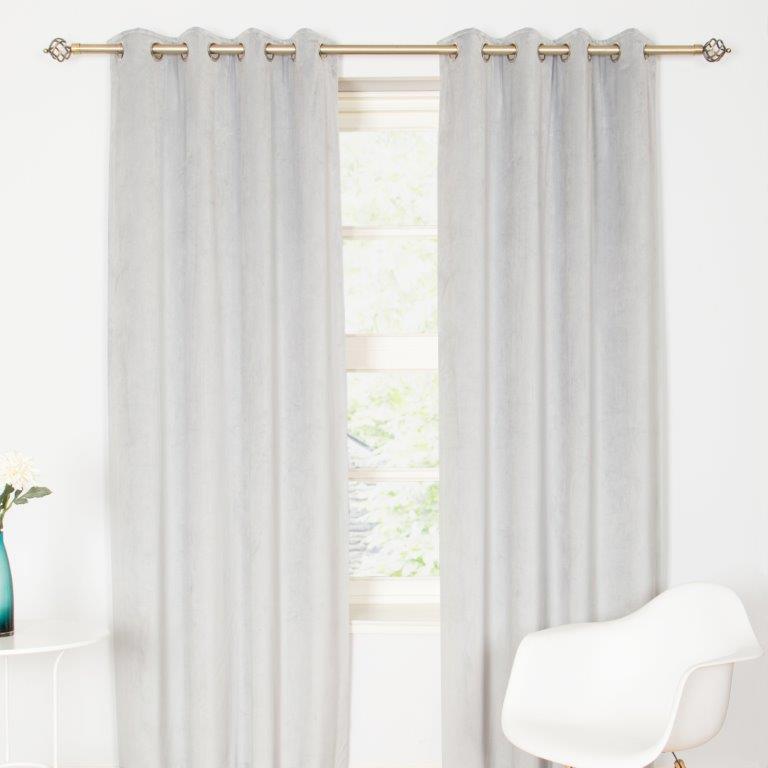 Elegance Readymade Curtains Grey - 132" x 90"