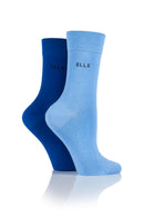 Pure Natural Bamboo Socks - Indigo/sky