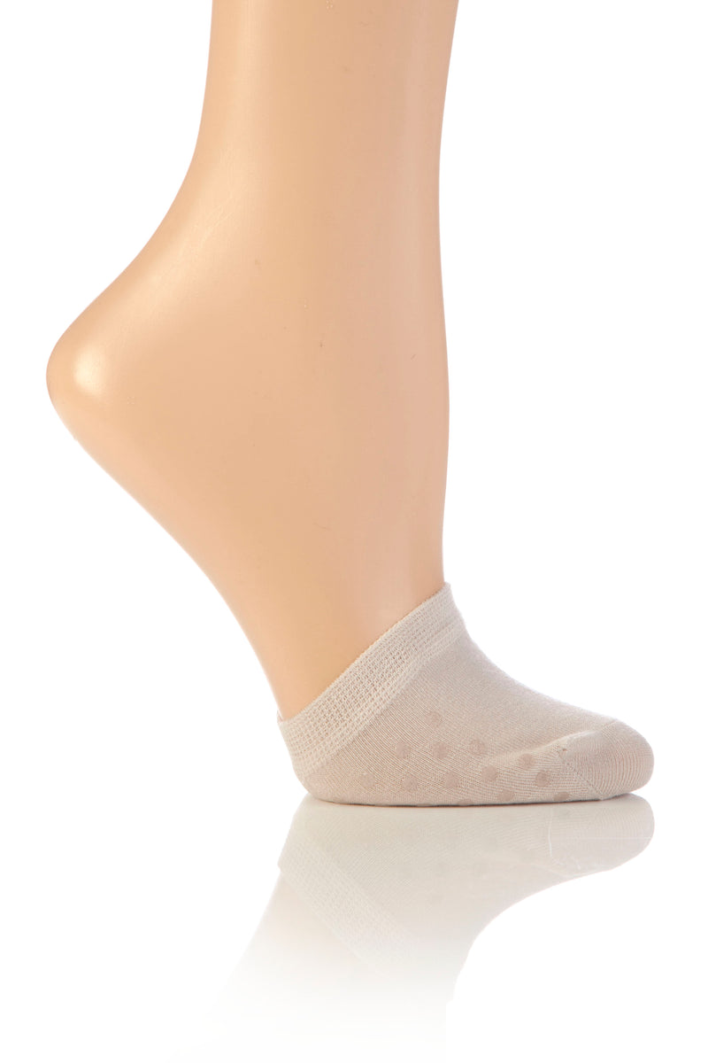 Seamless Bamboo Toe Covers 2 Pack - Natural