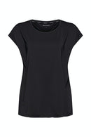 Sleeve Laser Cut T-shirt - Black