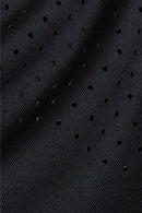 Sleeve Laser Cut T-shirt - Black