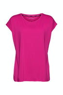 Sleeve Laser Cut T-shirt - Pink