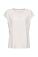 Sleeve Laser Cut T-shirt - Peach