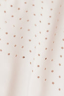 Sleeve Laser Cut T-shirt - Peach