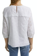 3/4 Sleeve Blouse - White