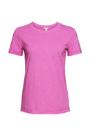 Casual Short Sleeve T-shirt - Pink Fuchsia
