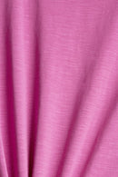 Casual Short Sleeve T-shirt - Pink Fuchsia