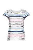 Casual Stripe T-shirt - Offwhite