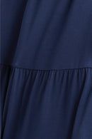 Casual Long Skirt - Navy