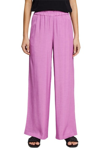 Viscose Trousers - Dark Pink