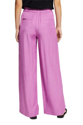 Viscose Trousers - Dark Pink