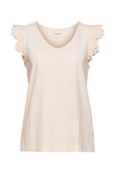 Broderie T-shirt - Offwhite