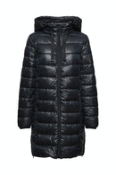 Long Padded Coat - Black