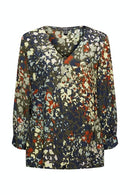 Print Tunic Blouse - Dark Khaki