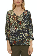 Print Tunic Blouse - Dark Khaki