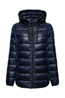 Hooded Padded Jacket - Navy