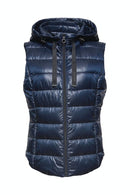 Hooded Padded Gilet - Navy