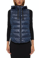 Hooded Padded Gilet - Navy