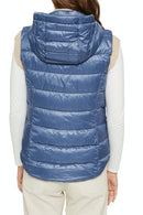 Lightweight Hooded Gilet - Grey Blue