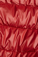Hooded Padded Jacket - Dark Red