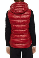 Hooded Padded Gilet - Dark Red